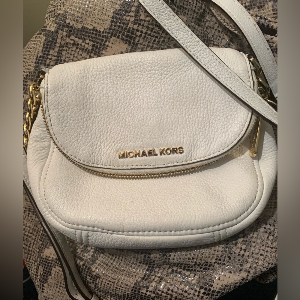 True White Bedford Michael Kors Crossbody